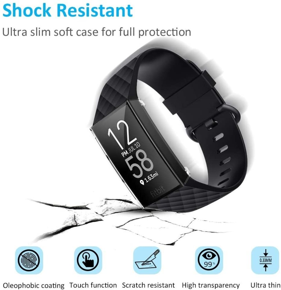 Strap-it® Strap-it Fitbit Charge 3 / 4 Schutzhülle (Transparent) Strap-it® Strap-it Fitbit Charge 3 / 4 Schutzhülle (Transparent)