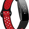 Strap-it® Strap-it Fitbit Inspire (HR) / Inspire 2 Sportarmband (Schwarz / Rot) Strap-it® Strap-it Fitbit Inspire (HR) / Inspire 2 Sportarmband (Schwarz / Rot)