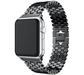 Strap-it® Apple Watch Fisch Gliederarmband (Schwarz) Strap-it® Apple Watch Fisch Gliederarmband (Schwarz)