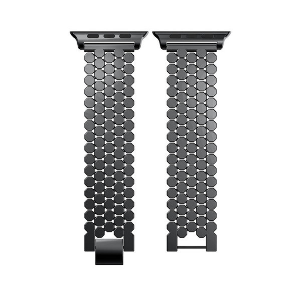 Strap-it® Strap-it Apple Watch Fisch Gliederarmband (Schwarz) Strap-it® Strap-it Apple Watch Fisch Gliederarmband (Schwarz)