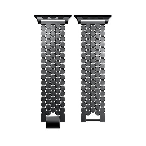 Strap-it® Strap-it Apple Watch Fisch Gliederarmband (Schwarz) Strap-it® Strap-it Apple Watch Fisch Gliederarmband (Schwarz)