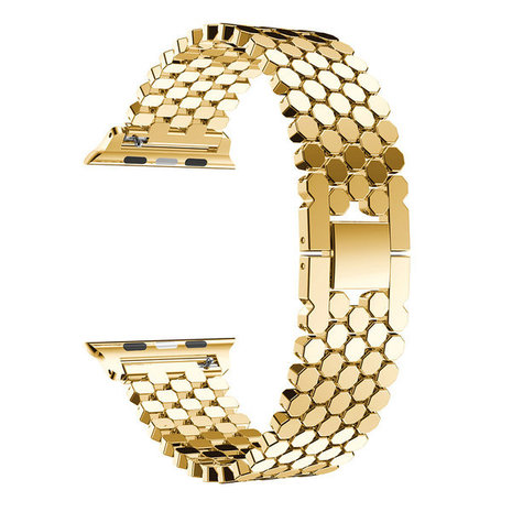 Strap-it® Strap-it Apple Watch Fisch Gliederarmband (Gold) Strap-it® Strap-it Apple Watch Fisch Gliederarmband (Gold)