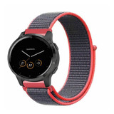 Strap-it® Garmin Vivoactive 4s Armband Nylon - 40mm - Helles Pulver