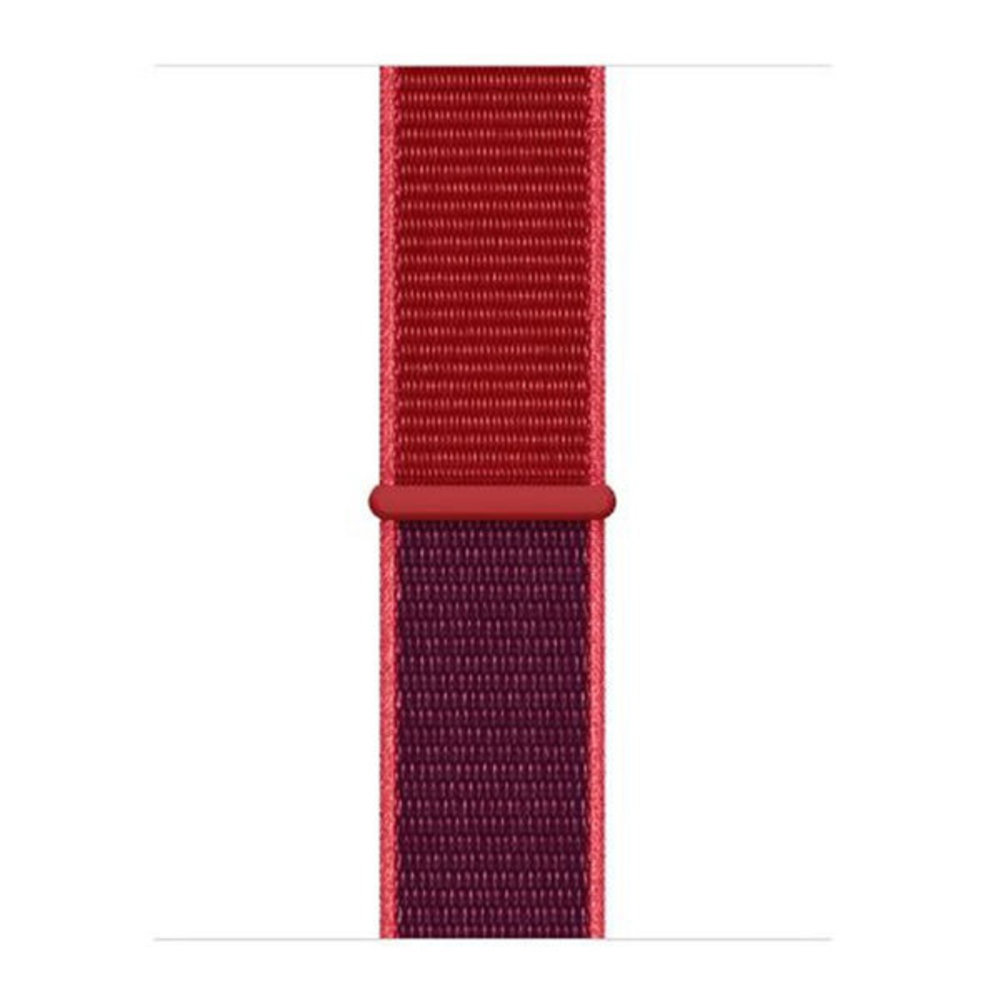Strap-it® Strap-it Apple Watch Nylon Loop Armband (Lila / Rot) Strap-it® Strap-it Apple Watch Nylon Loop Armband (Lila / Rot)