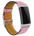 Strap-it® Strap-it Fitbit Charge 4 Armband Leder (Rosa)