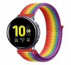 Strap-it® Strap-it Samsung Galaxy Watch Active / Active 2 Armband Nylon (Regenbogen)