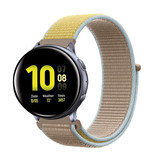 Strap-it® Samsung Galaxy Watch Active / Active 2 Armband Nylon (Kamel) Strap-it® Samsung Galaxy Watch Active / Active 2 Armband Nylon (Kamel)
