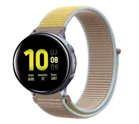 Strap-it® Samsung Galaxy Watch Active / Active 2 Armband Nylon (Kamel) Strap-it® Samsung Galaxy Watch Active / Active 2 Armband Nylon (Kamel)