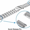 Strap-it® Strap-it Garmin Venu 2 Gliederarmband - 45mm - Silber Strap-it® Strap-it Garmin Venu 2 Gliederarmband - 45mm - Silber