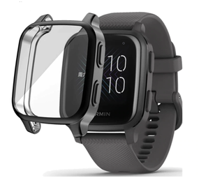 Strap-it® Garmin Venu SQ Schutzhülle (Schwarz) Strap-it® Garmin Venu SQ Schutzhülle (Schwarz)