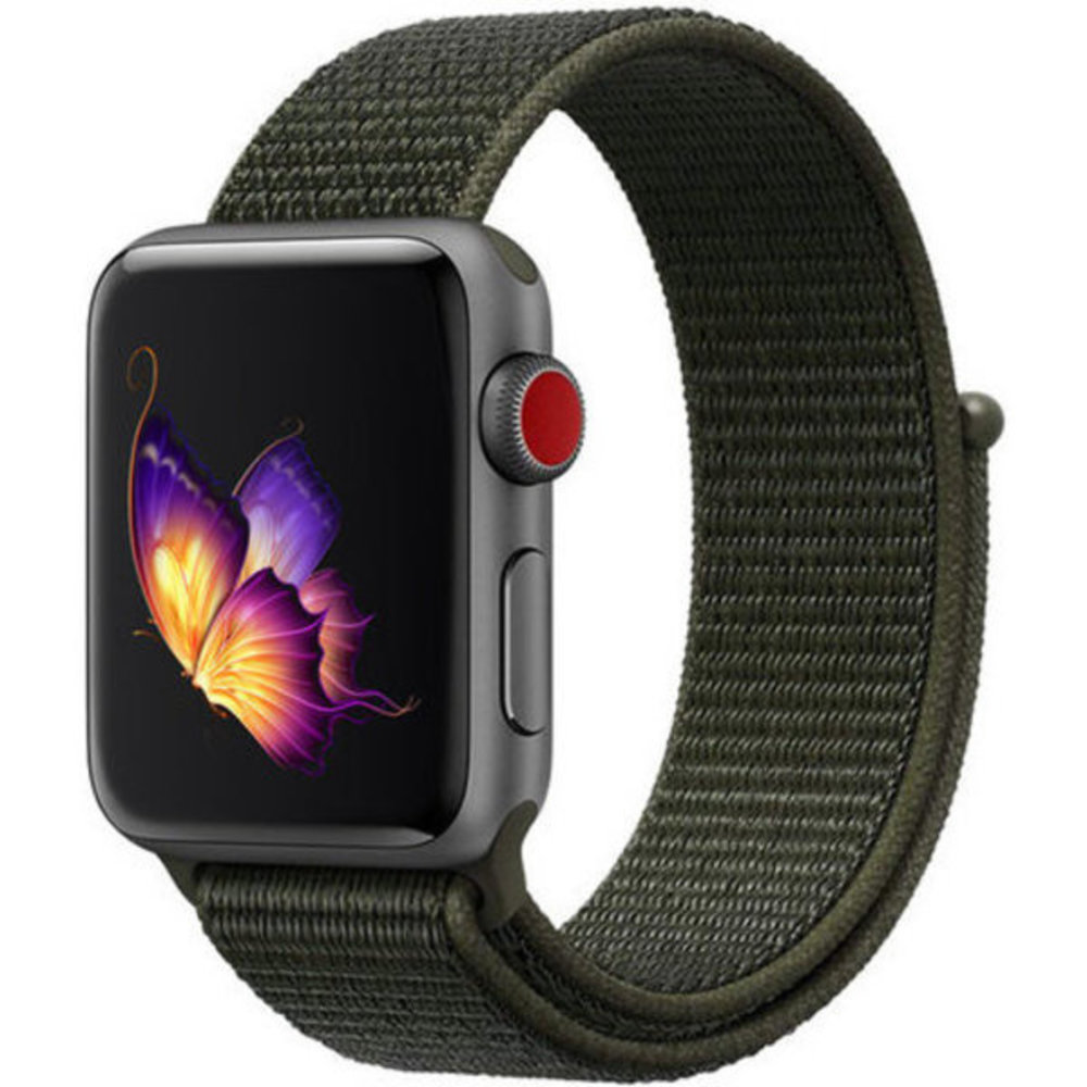 Strap-it® Strap-it Apple Watch Nylon Loop Armband (Dunkelgrün) Strap-it® Strap-it Apple Watch Nylon Loop Armband (Dunkelgrün)