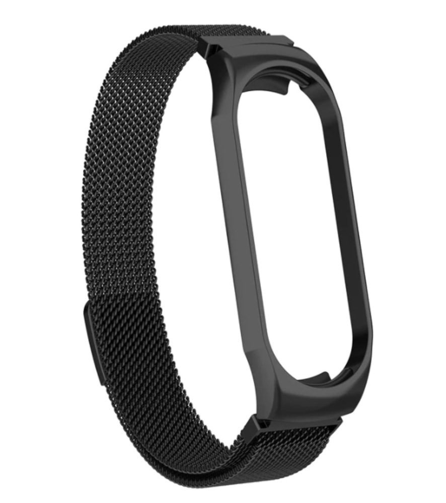 Strap-it® Strap-it Xiaomi Mi band 6 Milanese Armband (Schwarz) Strap-it® Strap-it Xiaomi Mi band 6 Milanese Armband (Schwarz)
