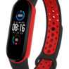 Strap-it® Strap-it Xiaomi Mi Band 6 Sportarmband (Schwarz / Rot) Strap-it® Strap-it Xiaomi Mi Band 6 Sportarmband (Schwarz / Rot)