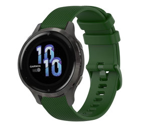 Strap-it® Garmin Venu 2s Armband Silikon - 40mm - Armeegrün Strap-it® Garmin Venu 2s Armband Silikon - 40mm - Armeegrün
