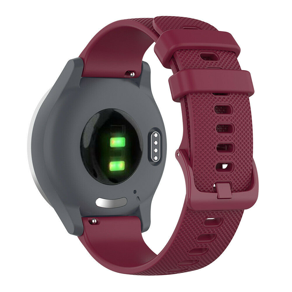 Strap-it® Strap-it Garmin Venu 2s Armband Silikon - 40mm - dunkelRot