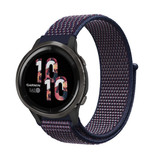 Strap-it® Garmin Venu 2 Armband Nylon - 45mm - Lila / Blau