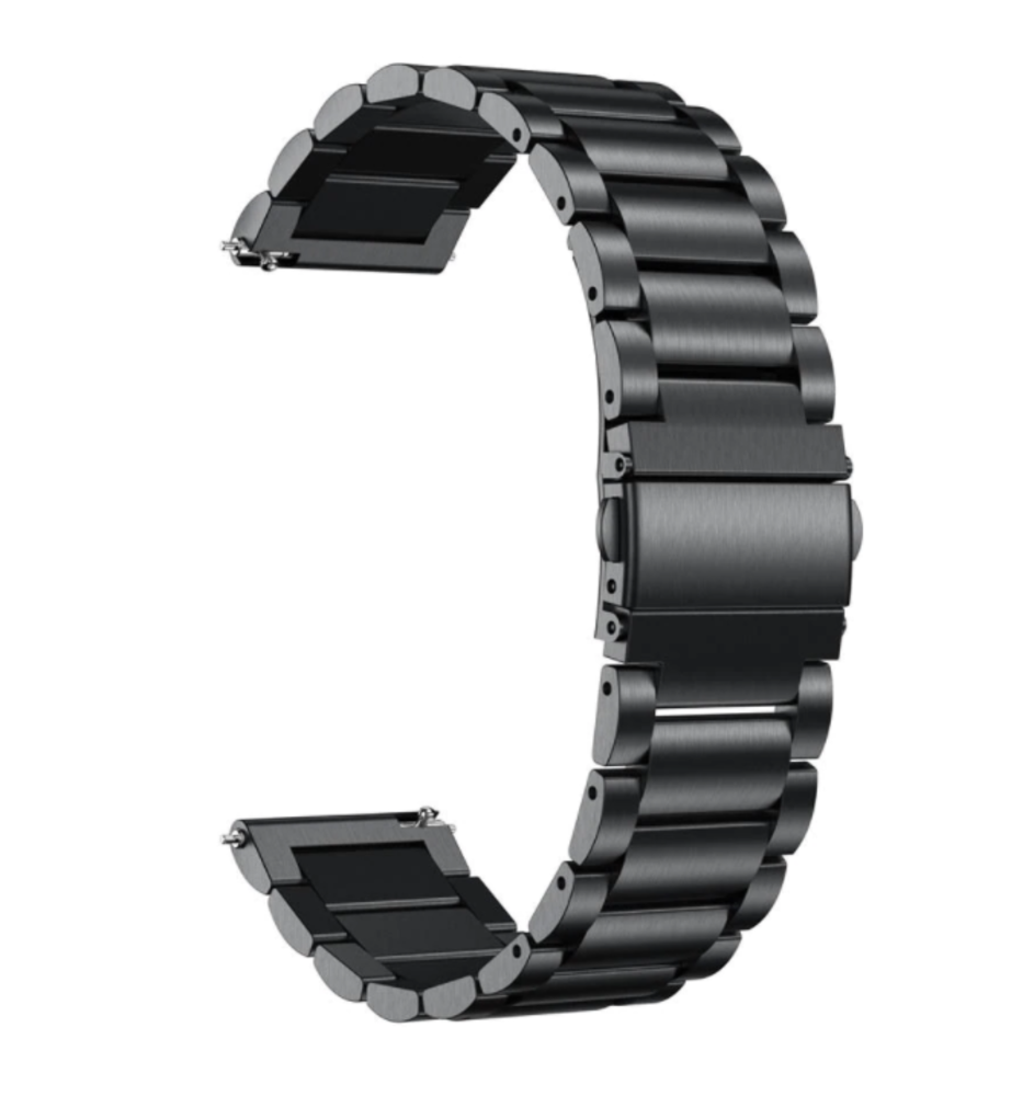 Strap-it® Strap-it Garmin Venu (SQ) Stahl Gliederarmband (Schwarz) Strap-it® Strap-it Garmin Venu (SQ) Stahl Gliederarmband (Schwarz)