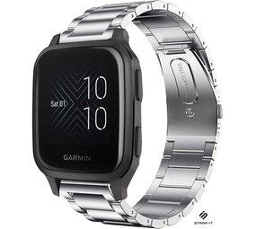 Strap-it® Garmin Venu (SQ) Gliederarmband (Silber) Strap-it® Garmin Venu (SQ) Gliederarmband (Silber)