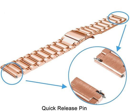 Strap-it® Strap-it Garmin Venu (SQ) Gliederarmband (Roségold) Strap-it® Strap-it Garmin Venu (SQ) Gliederarmband (Roségold)