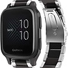 Strap-it® Strap-it Garmin Venu (SQ) Gliederarmband (Silber / Schwarz) Strap-it® Strap-it Garmin Venu (SQ) Gliederarmband (Silber / Schwarz)