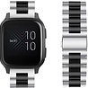 Strap-it® Strap-it Garmin Venu (SQ) Gliederarmband (Silber / Schwarz) Strap-it® Strap-it Garmin Venu (SQ) Gliederarmband (Silber / Schwarz)