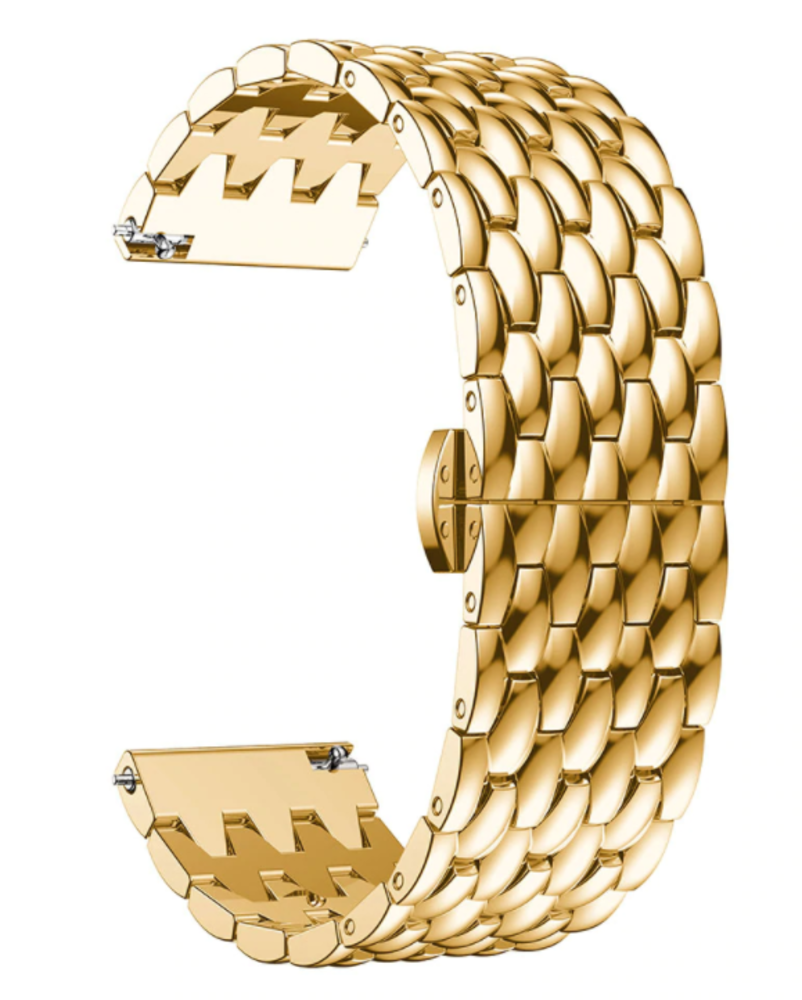 Strap-it® Strap-it Samsung Galaxy Watch 3 41mm Drache Gliederarmband (Gold) Strap-it® Strap-it Samsung Galaxy Watch 3 41mm Drache Gliederarmband (Gold)