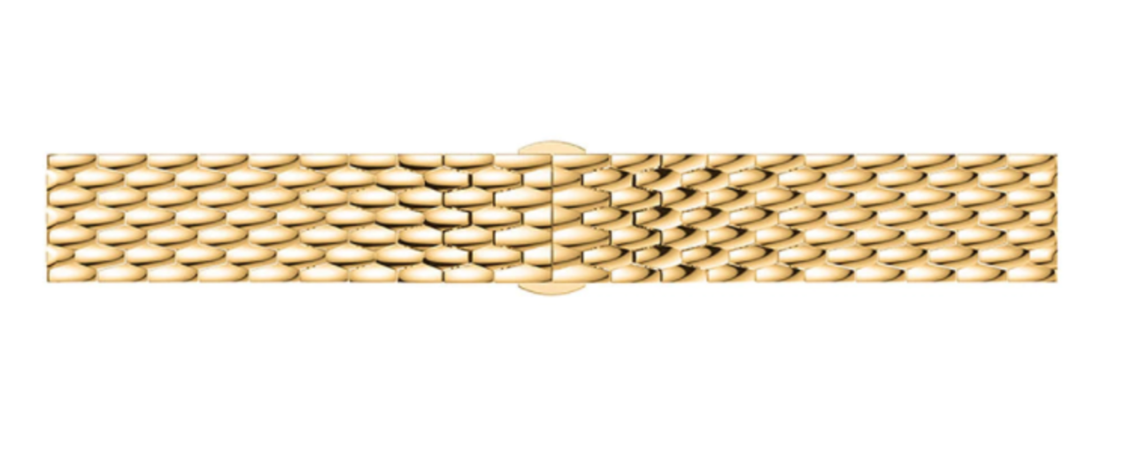 Strap-it® Strap-it Samsung Galaxy Watch 3 41mm Drache Gliederarmband (Gold) Strap-it® Strap-it Samsung Galaxy Watch 3 41mm Drache Gliederarmband (Gold)