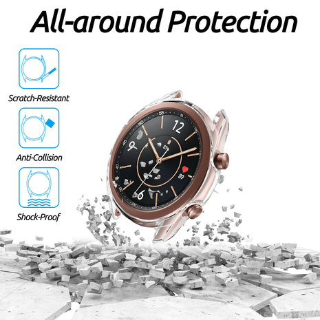 Strap-it® Strap-it Samsung Galaxy Watch 3 41mm Schutzhülle (Transparent) Strap-it® Strap-it Samsung Galaxy Watch 3 41mm Schutzhülle (Transparent)