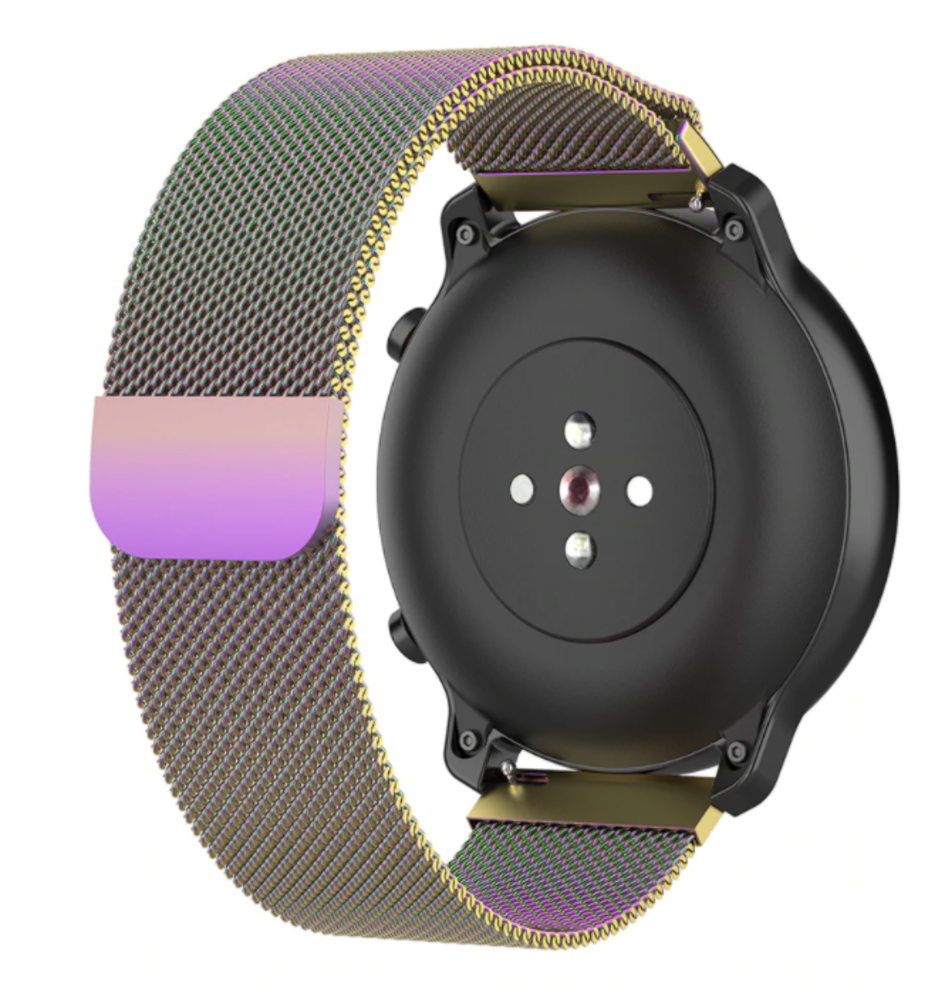 Strap-it® Strap-it Xiaomi Amazfit GTR Milanese Armband (Regenbogen)