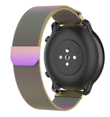 Strap-it® Strap-it Xiaomi Amazfit GTR Milanese Armband (Regenbogen)