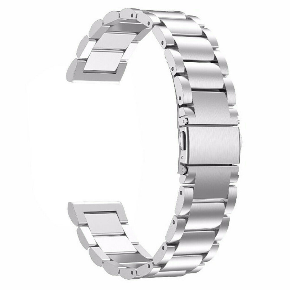 Strap-it® Strap-it Xiaomi Amazfit GTR Gliederarmband (Silber)