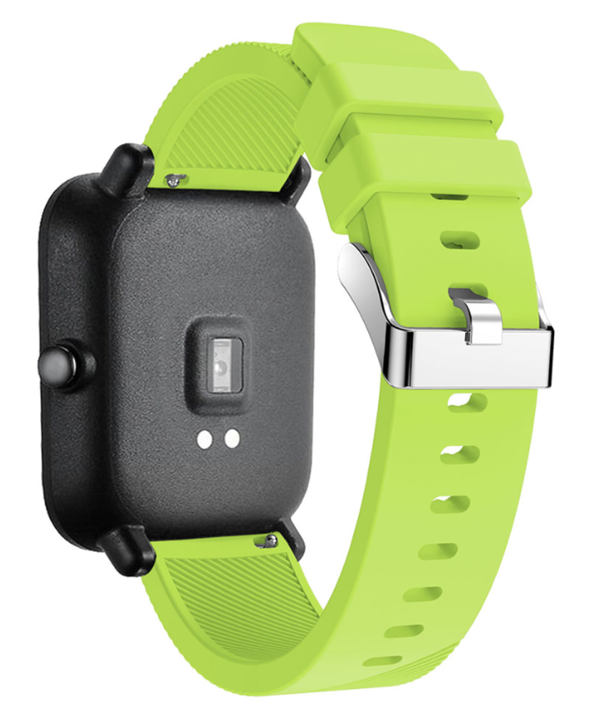 Strap-it® Strap-it Xiaomi Amazfit GTS Armband Silikon (Hellgrün)