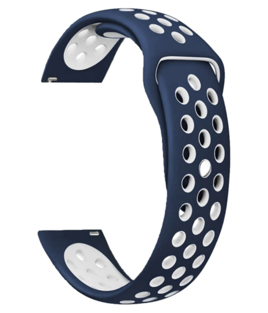 Strap-it® Strap-it Xiaomi Amazfit GTS Sportarmband (Blau / Weiß)