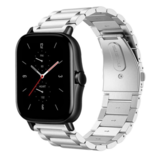 Strap-it® Xiaomi Amazfit GTS 2 Gliederarmband (Silber)