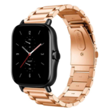 Strap-it® Xiaomi Amazfit GTS 2 Gliederarmband (Roségold)