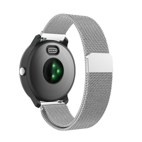 Strap-it® Strap-it Garmin Vivoactive 3 Milanese Armband (Silber)