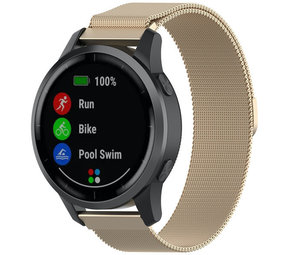 Strap-it® Garmin Vivoactive 4 Milanese Band - 45mm - Champagner Strap-it® Garmin Vivoactive 4 Milanese Band - 45mm - Champagner