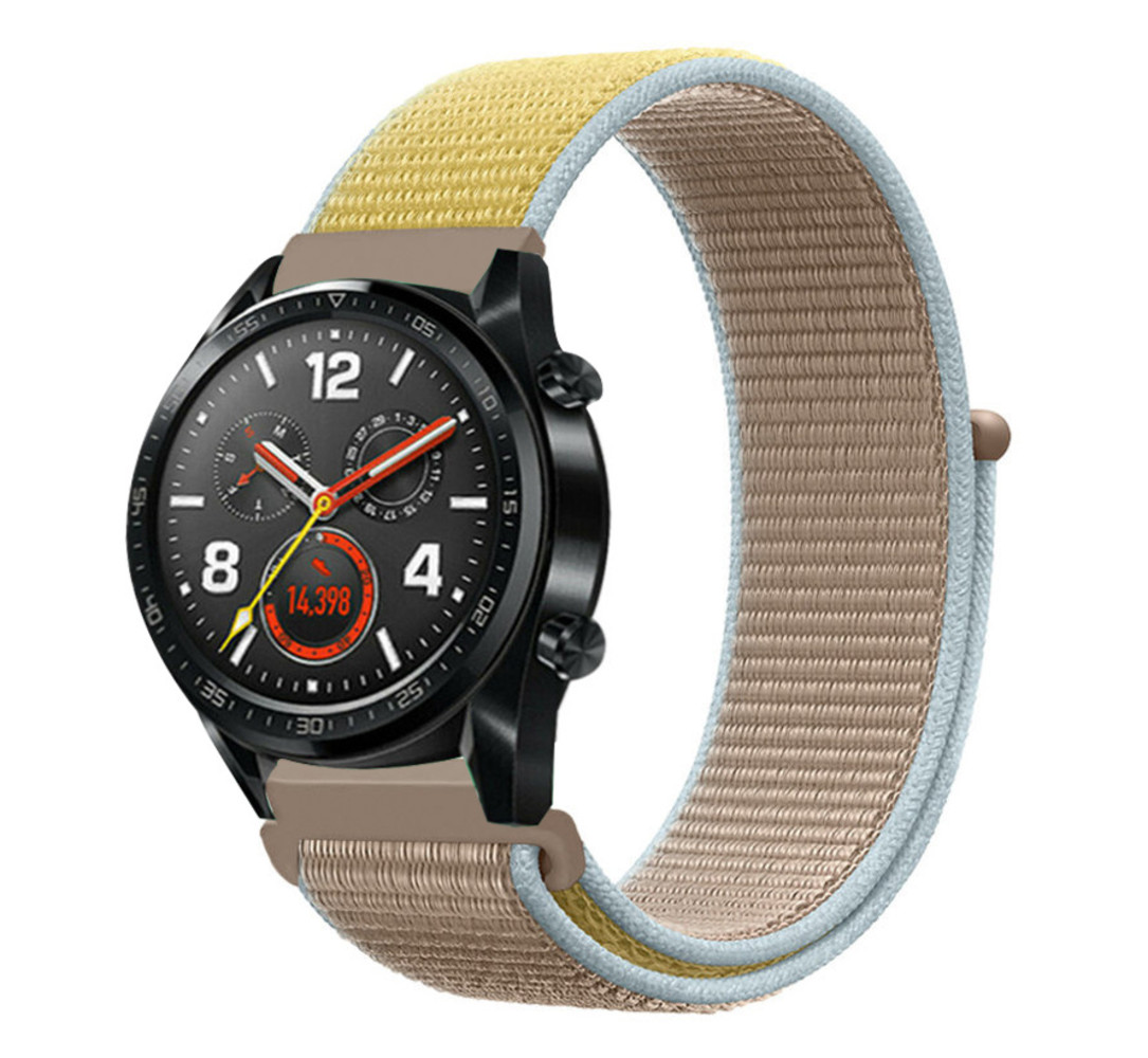 Strap-it® Strap-it Huawei Watch GT 2 Armband Nylon (Kamel)