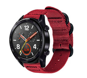 Strap-it® Huawei Watch GT 2 Nylon Schnallenarmband (Rot) Strap-it® Huawei Watch GT 2 Nylon Schnallenarmband (Rot)