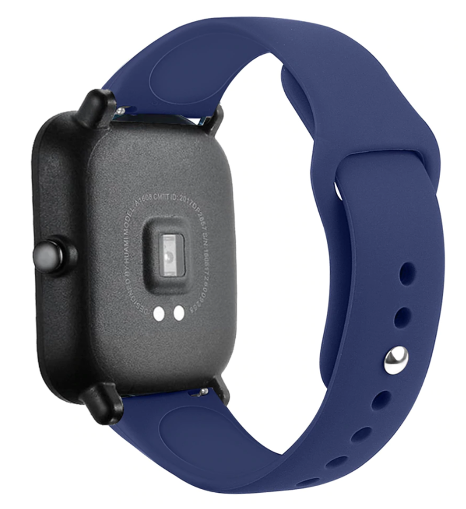 Strap-it® Strap-it Xiaomi Amazfit Bip Sportarmband (Dunkelblau) Strap-it® Strap-it Xiaomi Amazfit Bip Sportarmband (Dunkelblau)