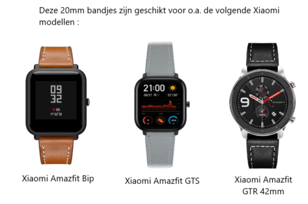 Strap-it® Strap-it Xiaomi Amazfit Bip Gliederarmband (Blau) Strap-it® Strap-it Xiaomi Amazfit Bip Gliederarmband (Blau)
