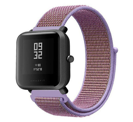 Strap-it® Strap-it Xiaomi Amazfit Bip Armband Nylon (Flieder) Strap-it® Strap-it Xiaomi Amazfit Bip Armband Nylon (Flieder)
