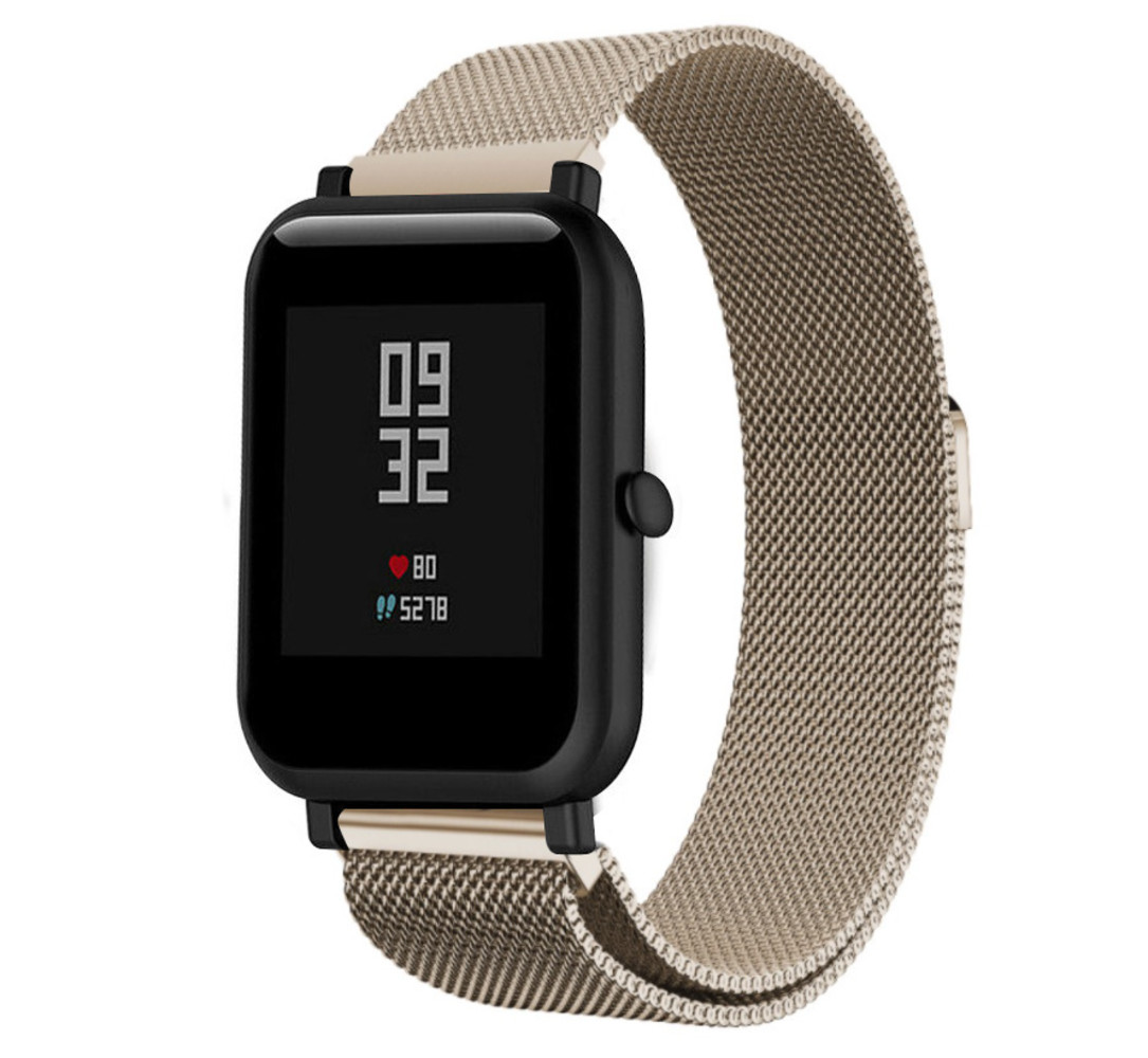 Xiaomi Amazfit Bip Milanese Armband Champagner Smartwatcharmbaender