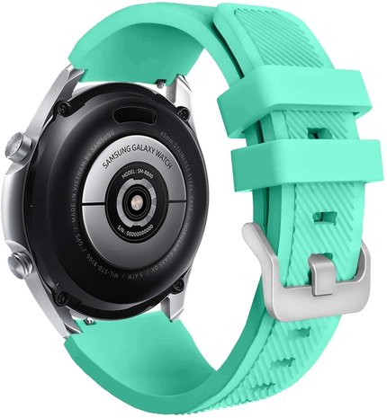 Strap-it® Strap-it Samsung Galaxy Watch 3 45mm Armband Silikon (Aqua)