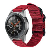 Strap-it® Samsung Galaxy Watch 46mm Nylonschnallenarmband (Rot)