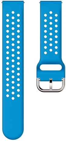 Strap-it® Strap-it Samsung Galaxy Watch 42mm Armband Silikon mit Löchern (Hellblau) Strap-it® Strap-it Samsung Galaxy Watch 42mm Armband Silikon mit Löchern (Hellblau)