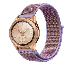 Strap-it® Samsung Galaxy Watch 42mm Armband Nylon (Lila) Strap-it® Samsung Galaxy Watch 42mm Armband Nylon (Lila)