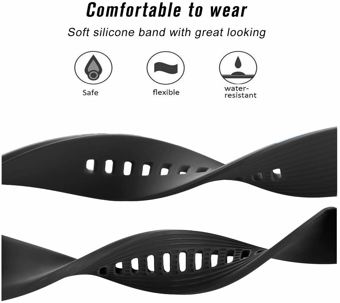 Strap-it® Strap-it Samsung Galaxy Watch Active / Active 2 Armband Silikon (Schwarz) Strap-it® Strap-it Samsung Galaxy Watch Active / Active 2 Armband Silikon (Schwarz)