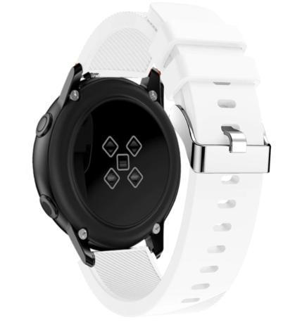 Strap-it® Strap-it Samsung Galaxy Watch Active / Active 2 Armband Silikon (Weiß)