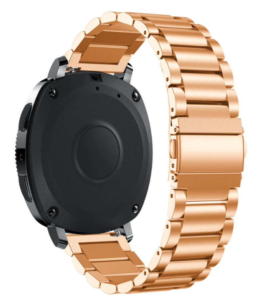 Strap-it® Strap-it Samsung Gear Sport Gliederarmband (Roségold)